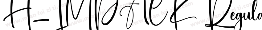 H_IMPACK Regular字体转换